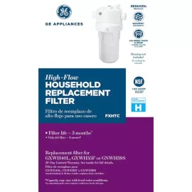 GE FXHTC 25 Micron 10 x 4.5 Universal Fit Whole House Replacement Water Filter