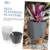 Mipcase 3Set Self Watering Planters Automatic Water Absorbing Flower Pots