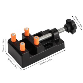 Mini Abrazadera de Tornillo de Banco con Apertura Amplia, para Manualidades, Material de Aleación de Aluminio