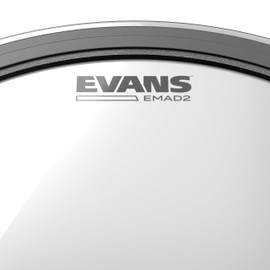 Evans EMAD2 System Bass Drum Pack - Contains 1 Bass Drum Head, 1 Reso Drum Head, 2 Interchangeable Damping Rings, & Foam Damping Rings - Customize Bass Drum Sound - 2-Ply Construction - 20"
