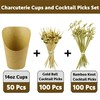 CAMKYDE [50 cups + 200 picks] 14 oz Disposable Charcuterie
