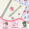 4 Sheets 230 Illustrations Wedding Scrapbook Stickers, Transparent Waterproof Stickers