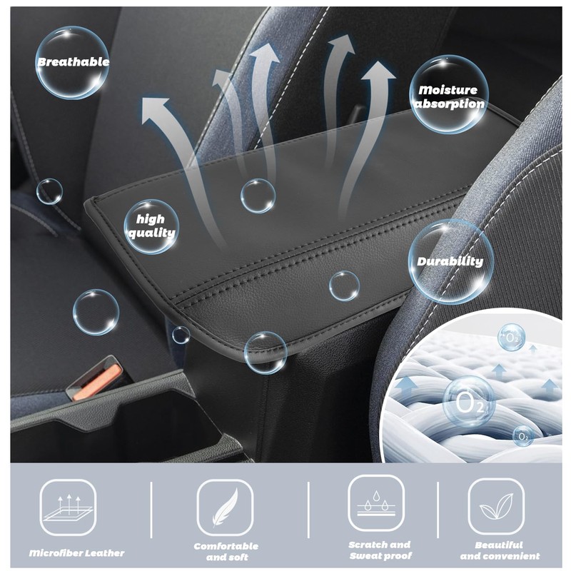 SHAOHAO Centre Armrest Cover Compatible with Dacia Duster 3 2024