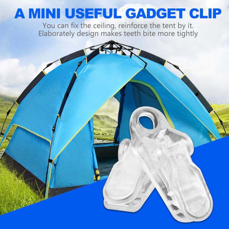 Zerone 20 pcs Tent Tarp Clips,Heavy Duty Windproof Awning Poles