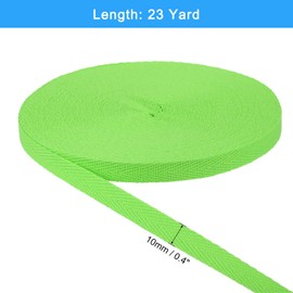 sourcing map 23 Yards Cotton Twill Tape, 3/8-inch Herringbone Webbing Ribbon Bias Binding Tapes for Clothes Sewing, DIY Crafting (Light Green)