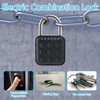 Combination Locker Padlock, Padlocks with Code Waterproof, 6 Digit Combination