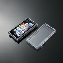 AudioPartner - Carcasa protectora de TPU para reproductor de música HiBy Digital M300 HiFi (carcasa transparente y vidrio)