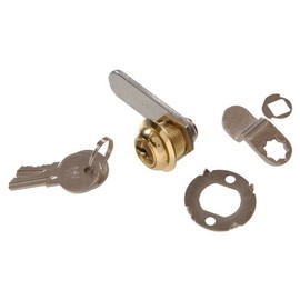 Hardware Essentials 853103 Keyed Alike Door and Utility Cam Door Locks Brass 1/2"