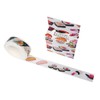 Wrapables Unique Designs Washi Masking Tape, 15mm x 7m Sushi