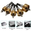 5pcs Hole Saw Set Hole Cutter 16/18.5/20/25/30mm HSS Metal Core