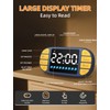 DOOMAY Digital Kitchen Visual Timer: 3.6'' Large LED Display, Magnetic,