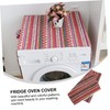 Operitacx Creative Printed Fridge and Washing Machine Cover Stylish Dust