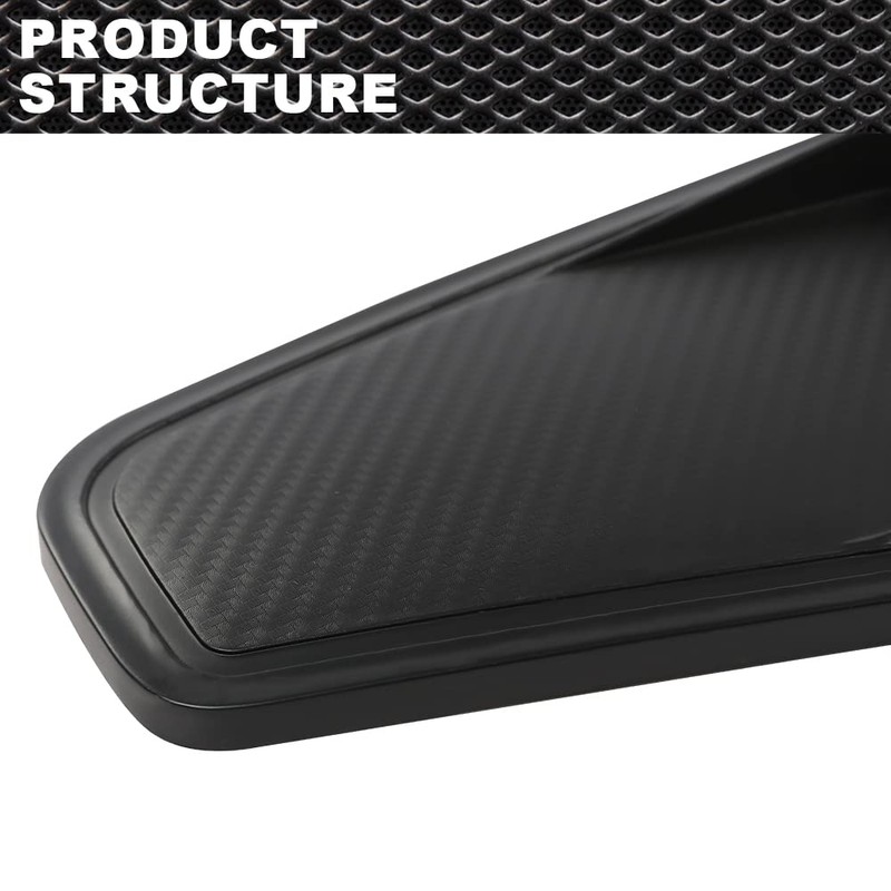 CROSSDESIGN Quarter Side Window Louvers Board Compatible with Ford Mustang