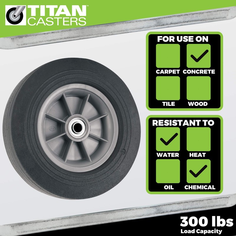 Flat Proof Replacement Wheel - 10-Inch - 300 lb. Load