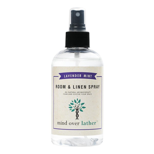 Natural Lavender Mint Room and Linen Spray. Pure Lavender Essential