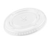 Clear PET Plastic Flat Lids with Straw Slot [1000 Pack]