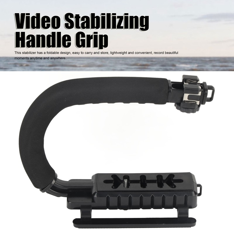 Camera Handheld Stabilizer ABS Sponge Adjustable Angle U Shaped Foldable