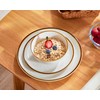 ONEMORE Plates and Bowls Set, Dinnerware Sets for 4, Porcelain