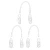 Healvian 3pcs Windproof Hat Strap Clips Adjustable Plastic Retainers with