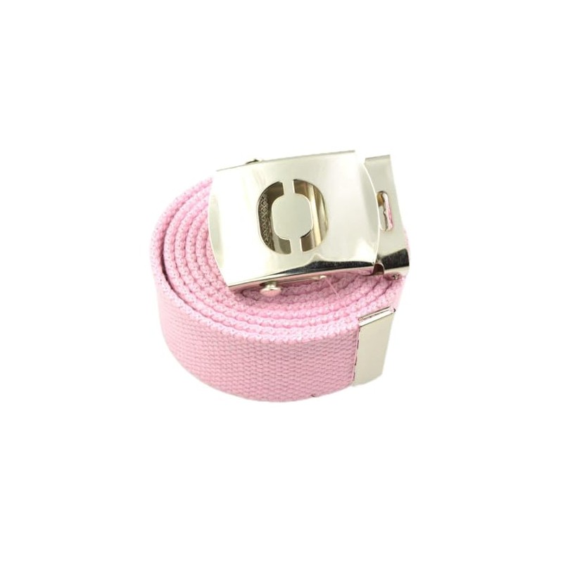 Capital Initial "O" Canvas Military Web "Light Pink" Belt &