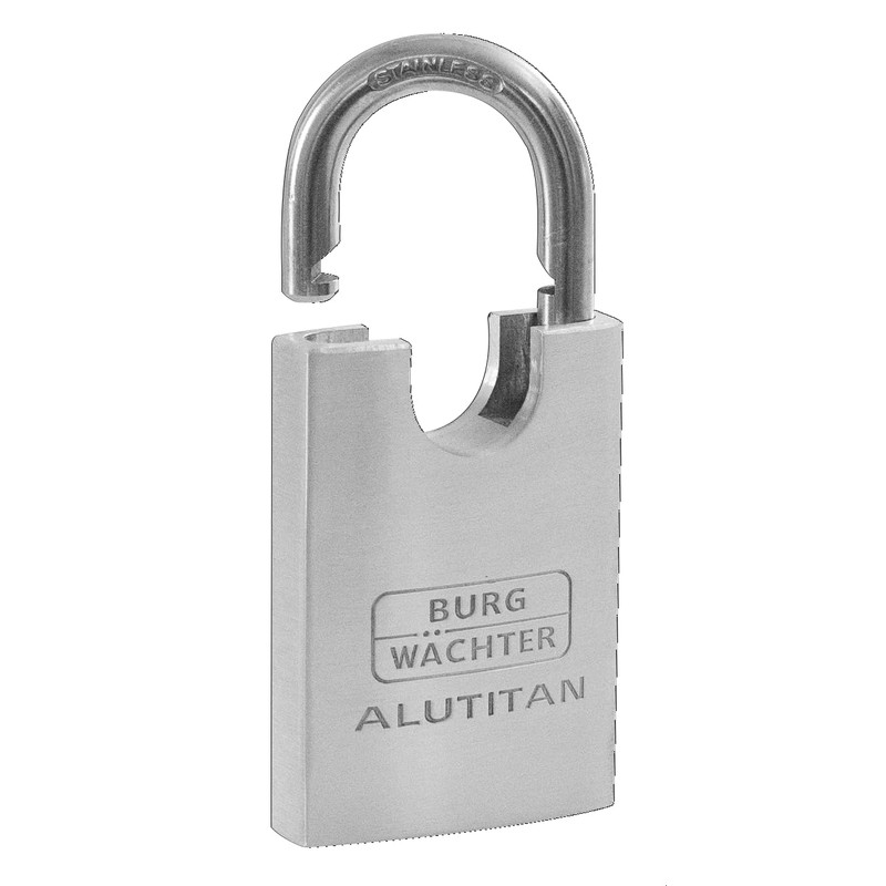 BURG-WÄCHTER Padlock with 2 Keys, 8 mm Shackle Thickness, Solid