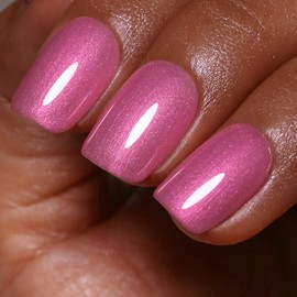 Glitter Gel Polish, Light Pink Pearl Glitter Nail Gel Polish Sparkle Shimmer Summer Rainbow Soak Off LED UV Gel for DIY Manicure 0.5 Fl Oz