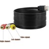 BENACES USB to 3RCA Cable, 1.5m/5Ft USB A Male to