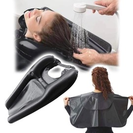 SALUDABLE Shampoo Hat, Cloth, Cape, Nursing Supplies, For Adults, Hair Washing, Shaving, Hospital Hospital, Convenient, Beauty