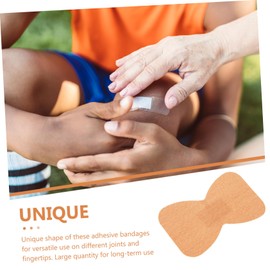 IWOWHERO 50pcs Breathable Elastic Fabric Bandages for Adults Flexible Knuckle Stickers for Wounds for Outdoor Use