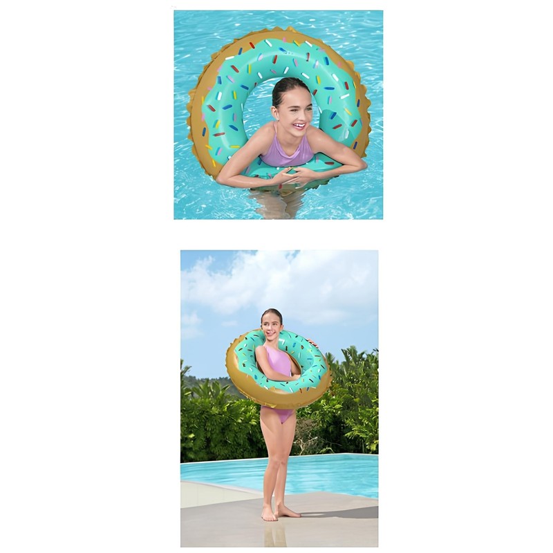 Bestway Sweet Donut Swimming Ring Diameter 91 cm Blue