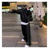 D.IIZOO E1230C Men's Zip-up Blouson Jersey Top and Bottom Set,
