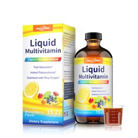 HEALOADING Nutritious Liquid Multivitamin for Women：Liquid Multi Vitamin with Amino Acids Zinc Selenium Mixed Fruit Flavor - Convenient Daily Nutrient Supplement
