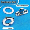 Xuzxinze 40 Sets Canvas Twist Lock Fasteners, Turn Button Fasteners,