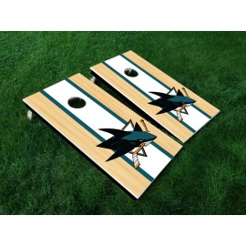 Unbranded San Jose Sharks Cornhole Board Decals Wraps Skins 24.25" x 48.25" - with lamination