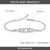 LeCalla 925 Sterling Silver Celtic Bracelets for Women | Trinity