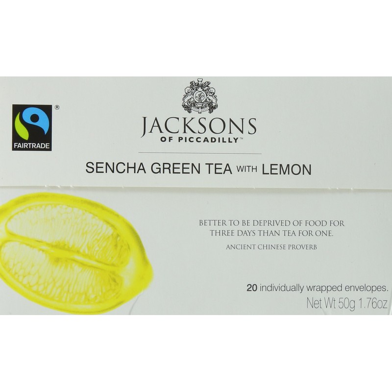 JACKSONS OF PICCADILLY Sencha Green Tea with Lemon 20sach (PACK