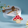 Sass & Belle Mushroom Enamel Keyring
