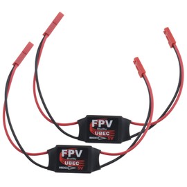 SING F LTD 2Pcs UBEC-3A 5V Mini BEC 2-6S DC-DC Converter Module Regulator FPV Image Transmission for RC Airplane FPV Gimbal Telemetry Device