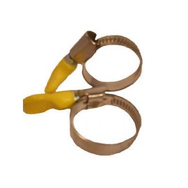 Galvanized Pond Hose Clamp 1/2", Stainless Steel Band Pond Hose Clamps, Pack of 2