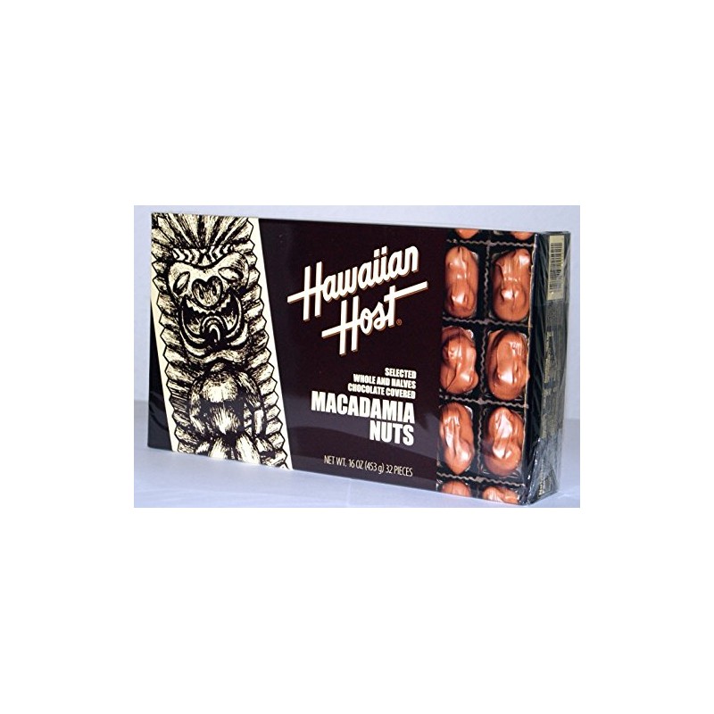 Hawaiian Host SELECTED WHOLE AND HALVES CHOCOLATE COVERED MACADAMIA NUTS