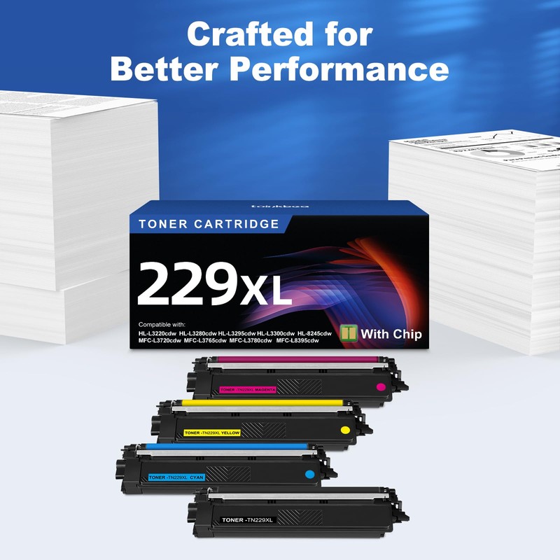 TN229XL 229XL TN229 High Yield Toner Cartridge Compatible Replacement for