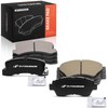 A-Premium Front and Rear Ceramic Disc Brake Pads Set Compatible