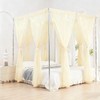 Canopy Bed Poles Stainless Steel Metal Frame 4 Corner Post