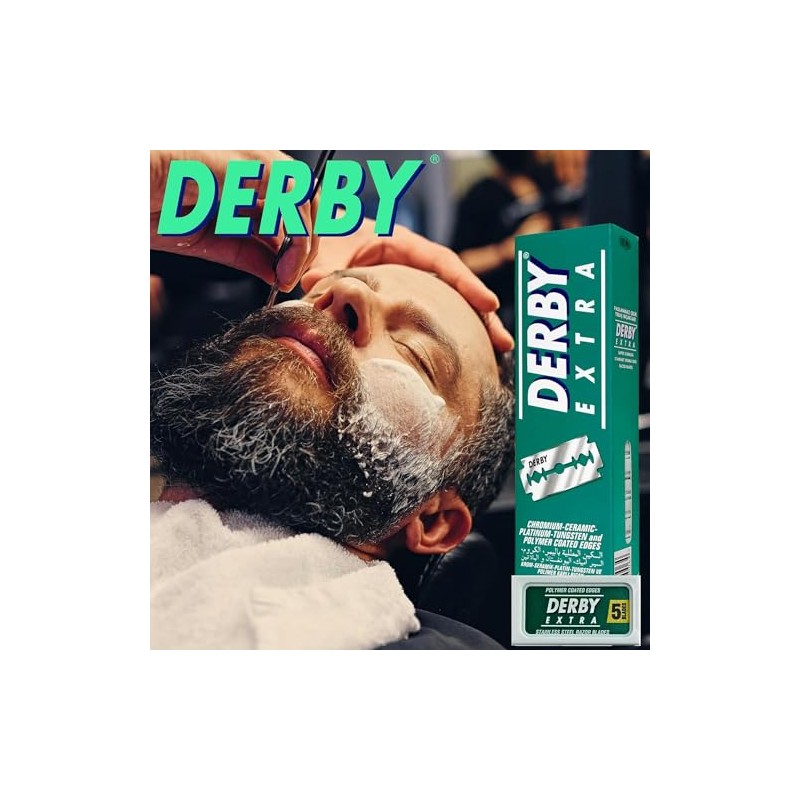Derby Extra Hojas de afeitar de doble filo, 100 piezas