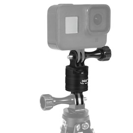 CS PRIORITY Schnellspann-Stativhalterung, drei Kartenschlitz-Halterungsadapter, 360 Grad drehbar, drehbare Einbeinstativhalterungen, kompatibel mit Hero 13 12 Action-Kamera (Typ A Combo)