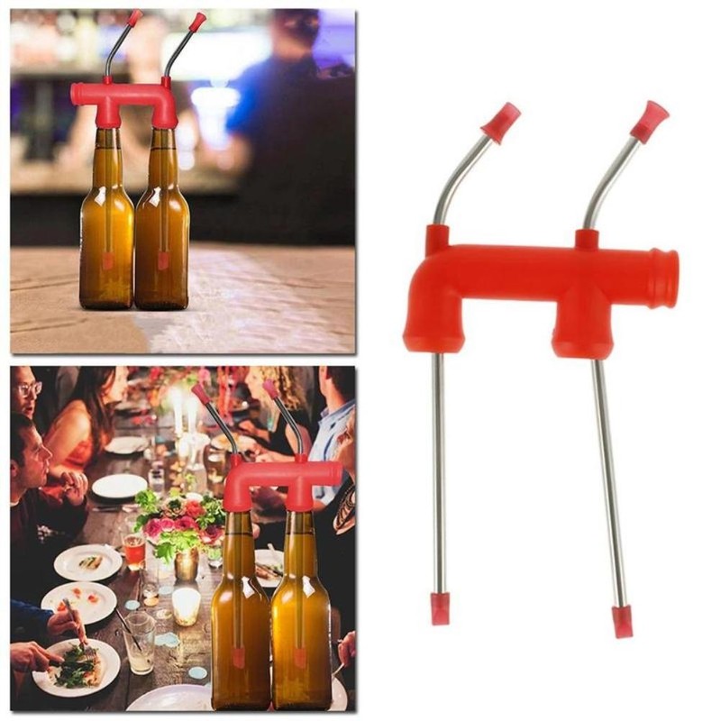 Beer Bongs Funnel Portable Beer Snorkel Party Beer Bottle Funnel