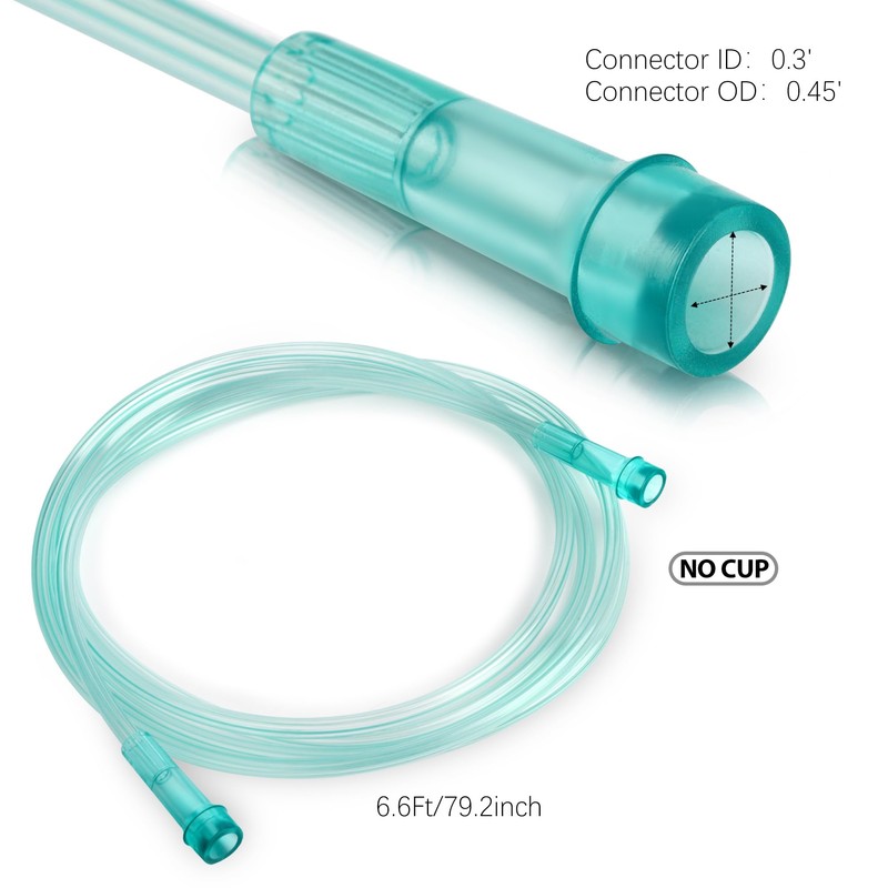 ANSNF 5 Pack Oxygen Face Mask Adult with 6.6' Tube