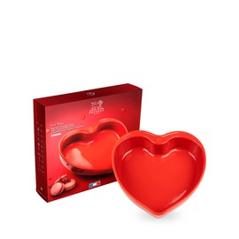 Peugeot Appolia Heart Baking Dish, 57oz, Red