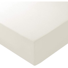 NIYS Luxury Bedding Finest 100% Egyptian Cotton 16" 40CM Extra deep Fitted Sheets 15 Colours Single Double King Super King (Cream, Super King)