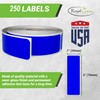 Blue Label Stickers 3 x 1 inch - 250 Pack,(7.5cm
